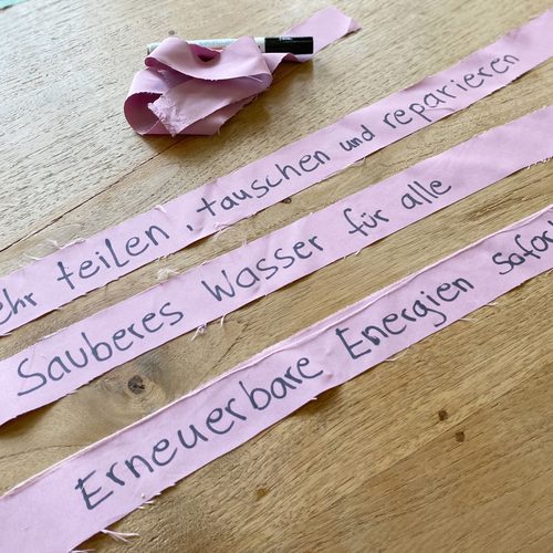 Sammelstelle für Klimabänder