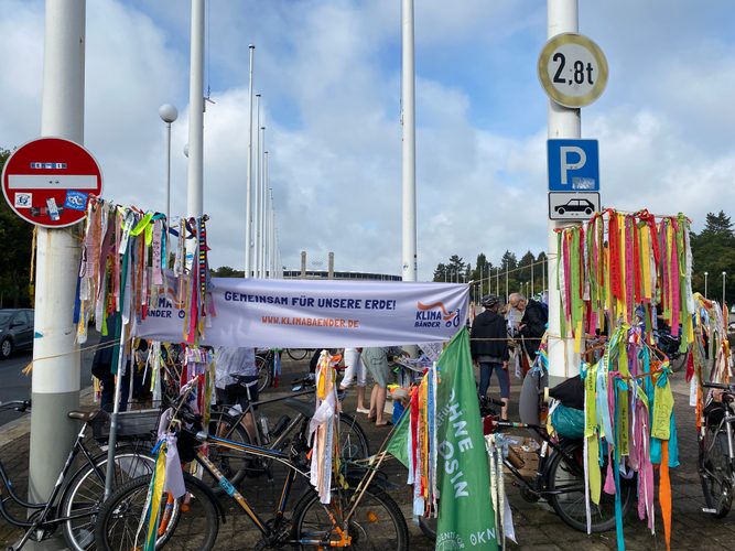 Start der Fahrraddemo in Berlin