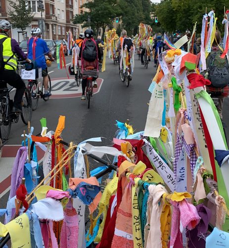 Fahrraddemo in Berlin